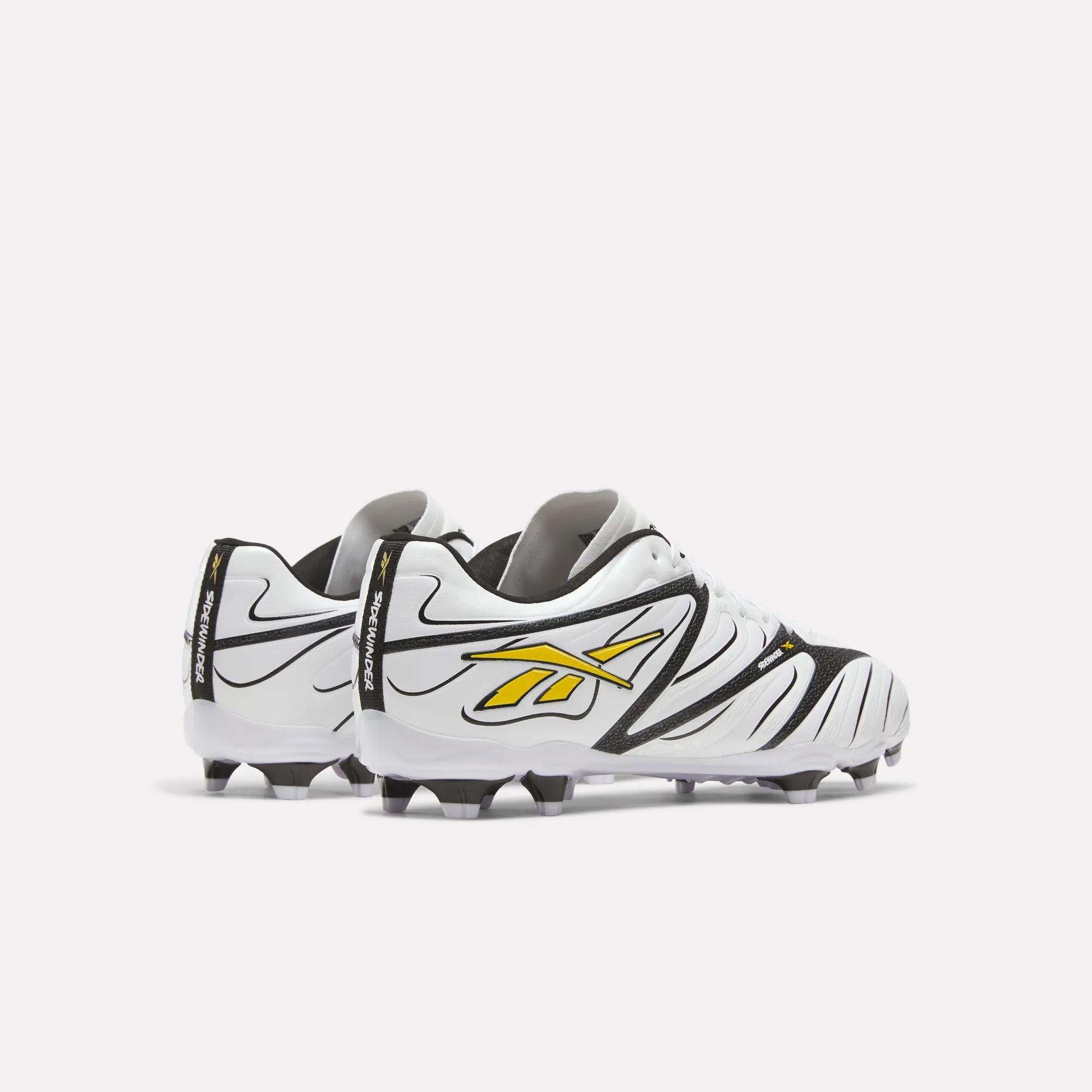 E COXホワイトレザー×ブラックスエード Sidewinder 26 League Firm Ground Cleats - Reebok