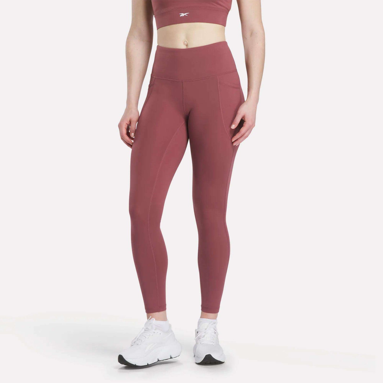 Reebok Women's High-Rise Leggings (Blackberry)