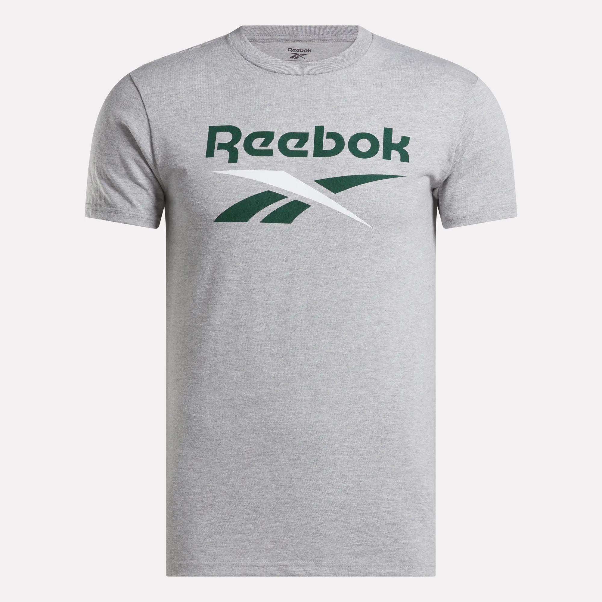 トップス REEBOK everyone CLASSIC BORDER T GRAY Men's Logo T-Shirt - Reebok