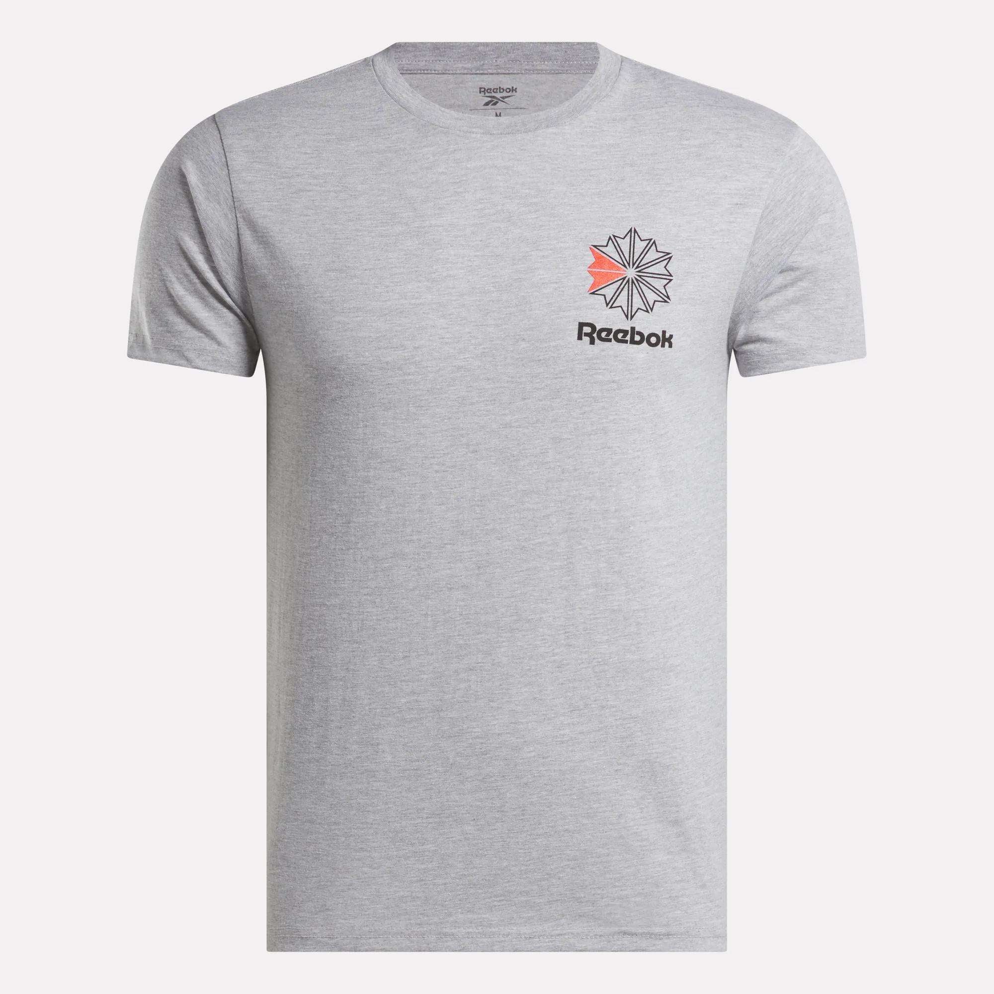 reebok アルゼンチン シャツ センターロゴ メッシ Men's Starcrest Logo Graphic T-Shirt - Reebok