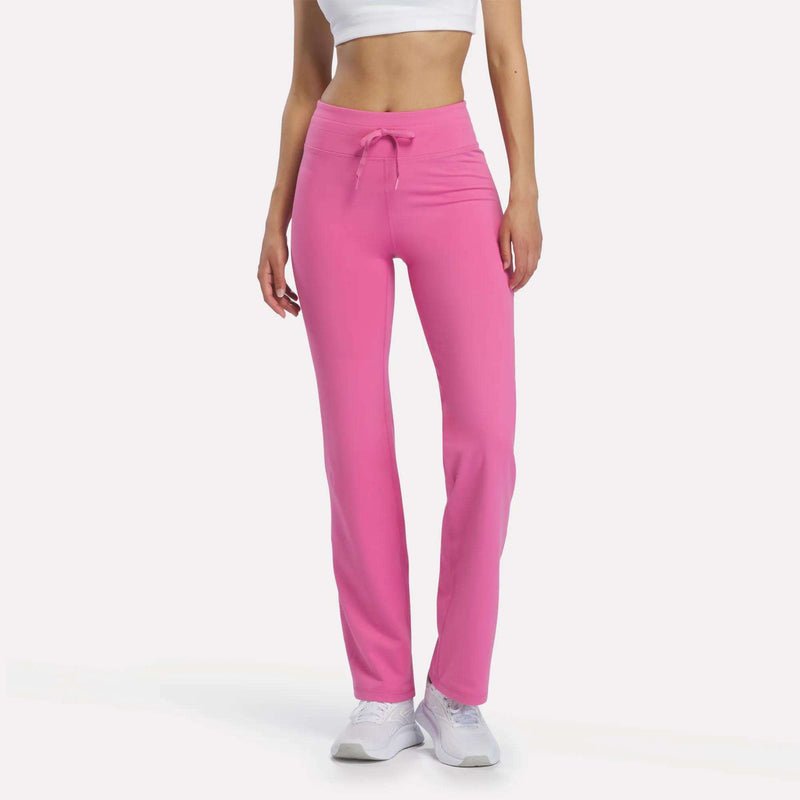 Ibis rose Women’s Highstreet High-Rise Pants with a drawstring waistband and straight-leg fit.