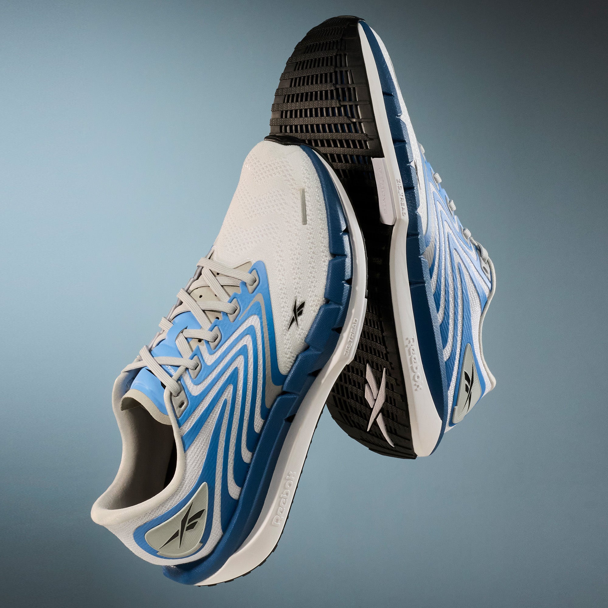 Reebok White and Blue‎ Athletic Shoes Women main image 4