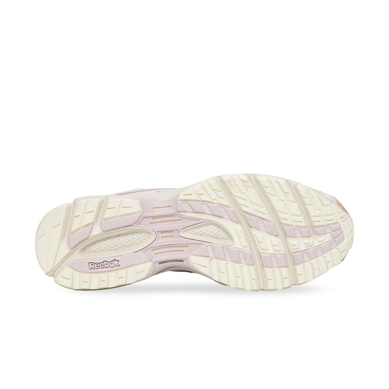 Light pink and cream Reebok Premier Road Ultra sole with a textured, dual-density midsole tread pattern.