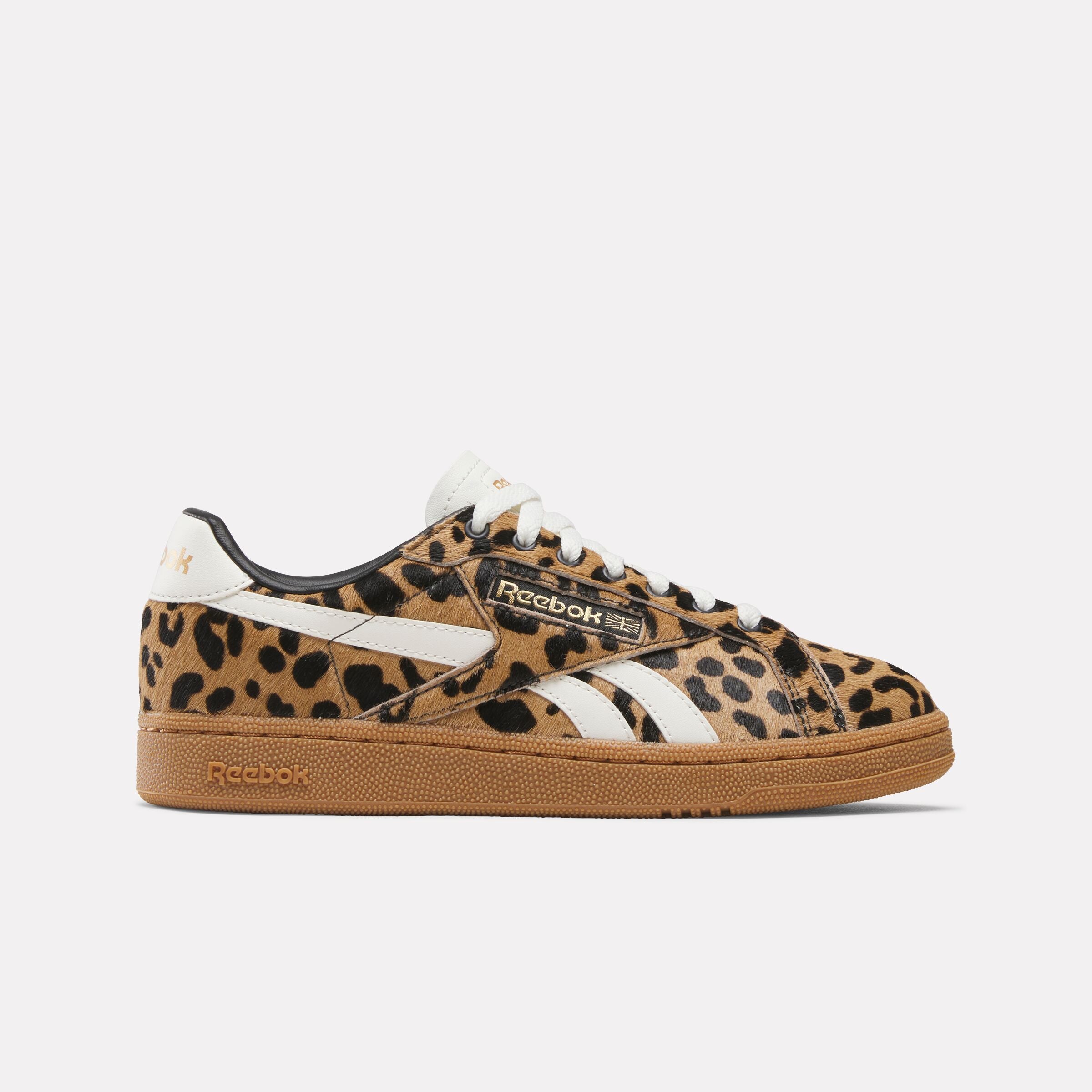 Classic Leather Reebok Animal Print Sneakers Women's Club C Ground