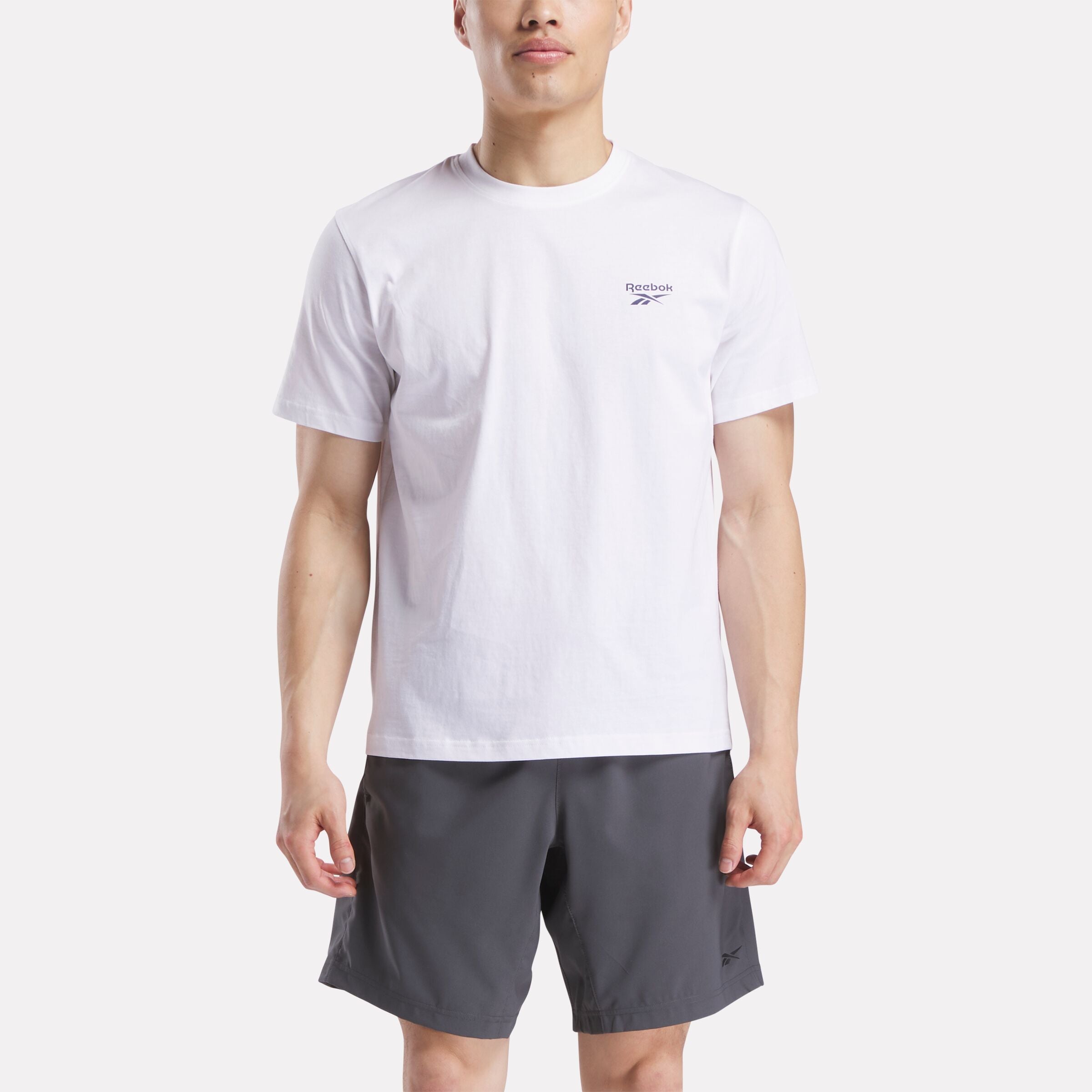 Reebok Tシャツ Men's Big Logo Crewneck Short Sleeve Tee - Reebok