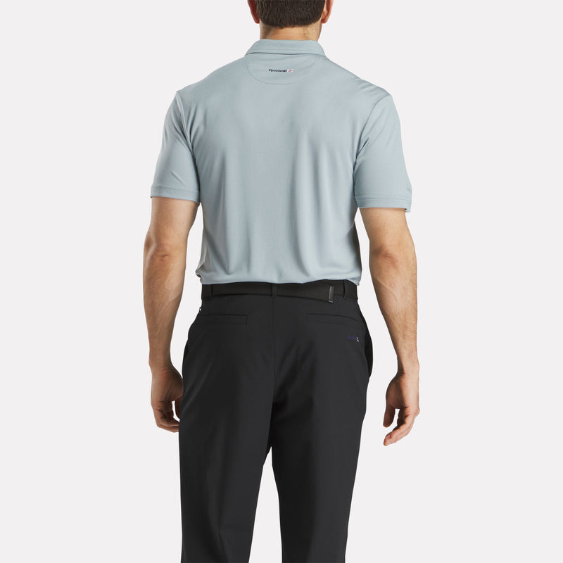Men's Short Sleeve Oxford Knit Pique Polo Shirt