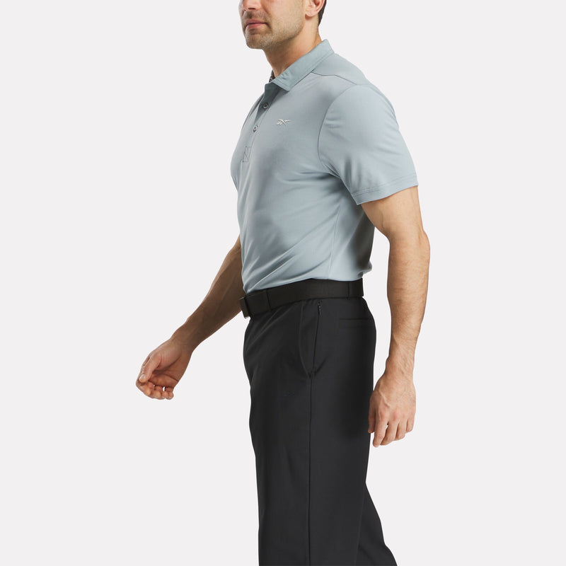 Men's Short Sleeve Oxford Knit Pique Polo Shirt