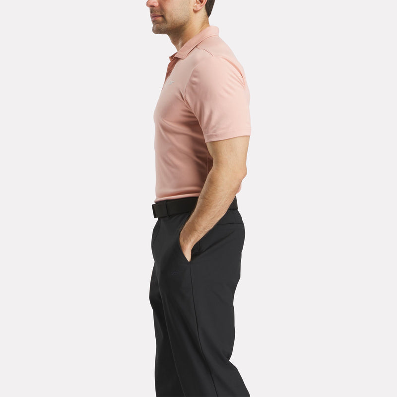 Men's Short Sleeve Oxford Knit Pique Polo Shirt