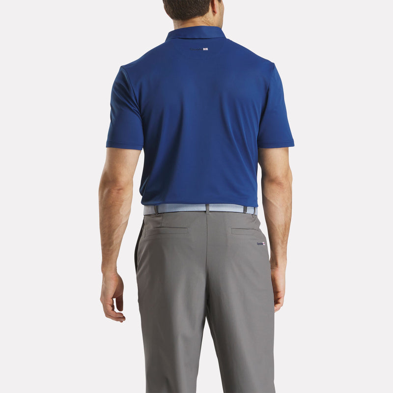 Men's Colorblock Bonded Collar Polo Shirt