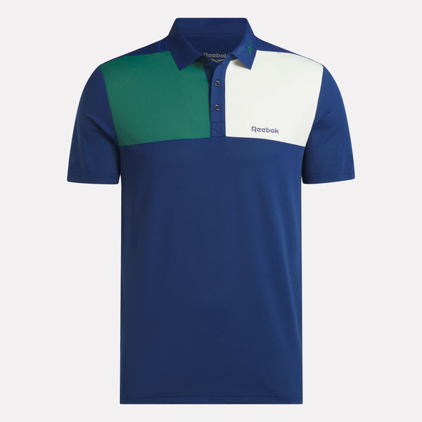 Men's Colorblock Bonded Collar Polo Shirt