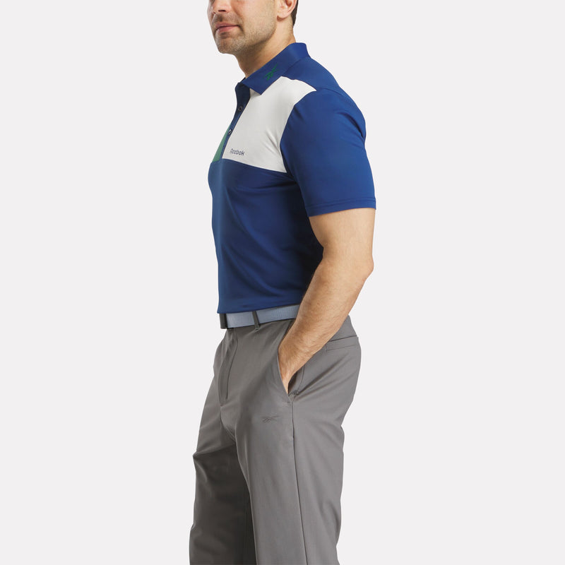 Men's Colorblock Bonded Collar Polo Shirt