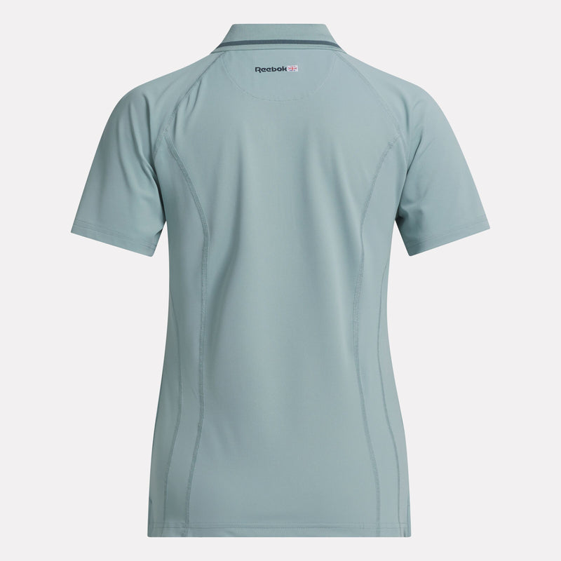 Women's Short Sleeve Zip Bodycon Golf Polo Shirt
