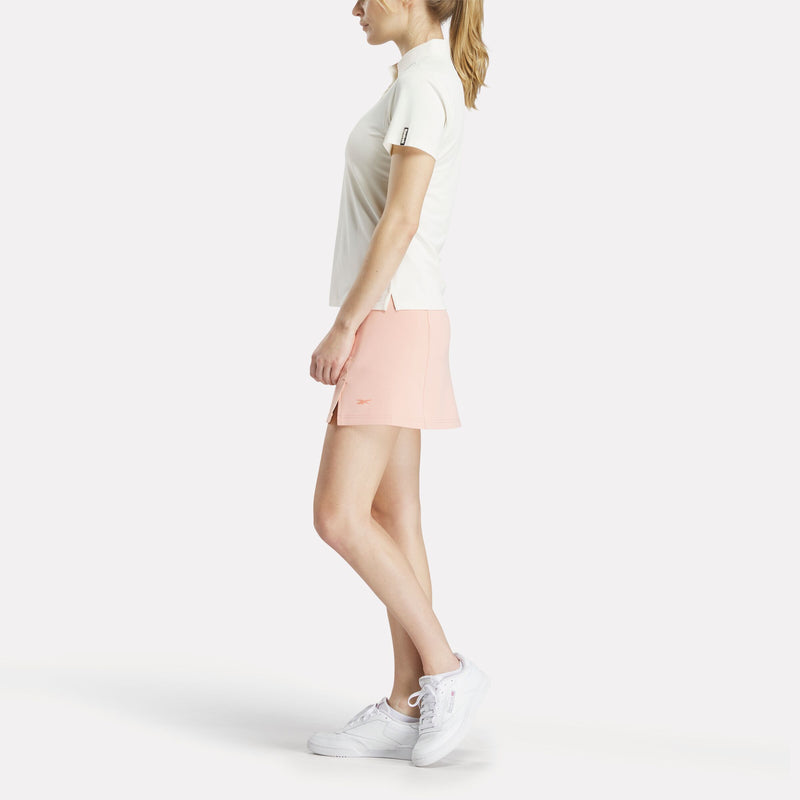 Women's Short Sleeve Stretch Pique Placket Polo Shirt