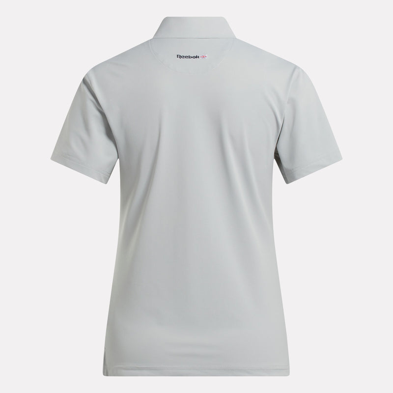 Women's Short Sleeve Stretch Pique Placket Polo Shirt