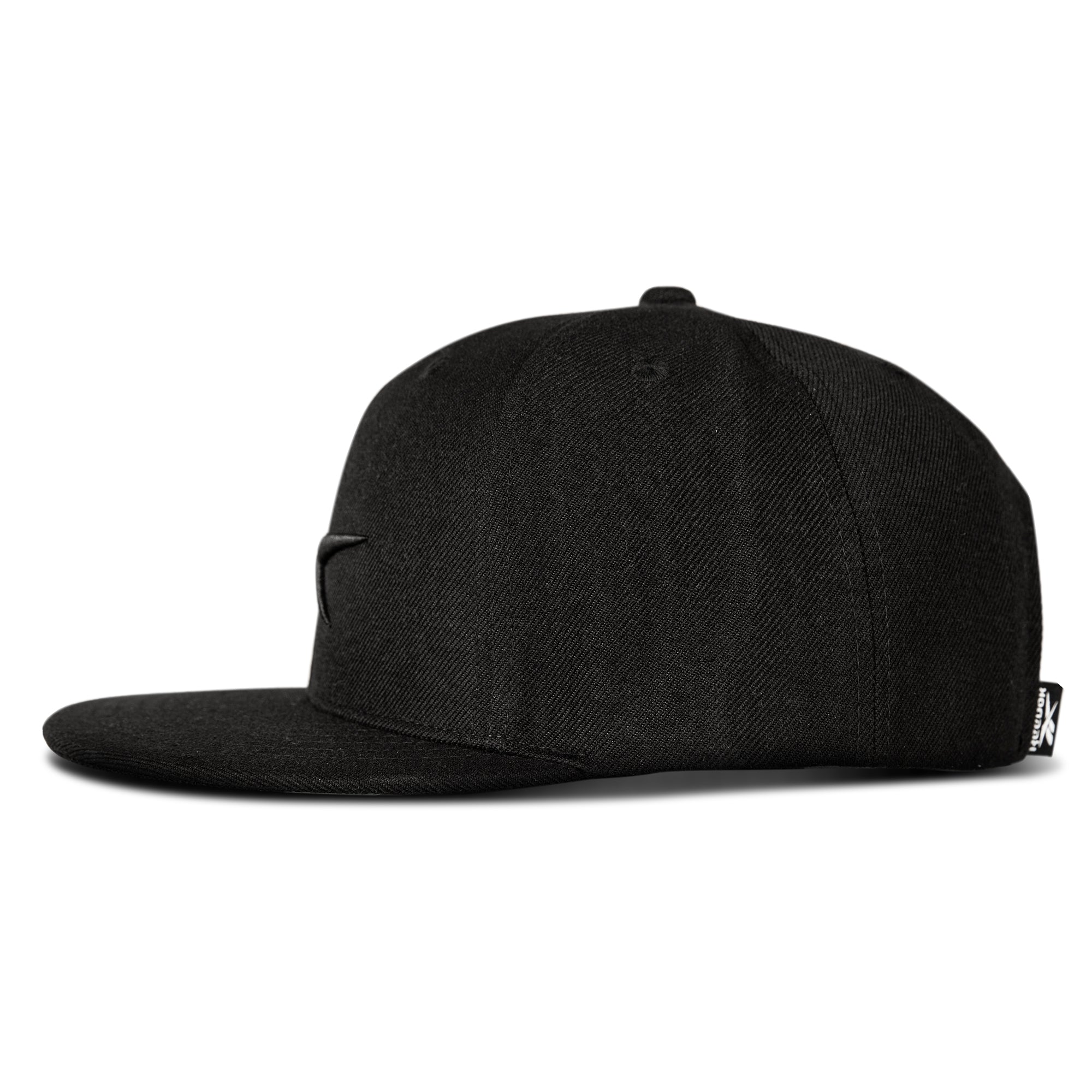 Black cap on a white background