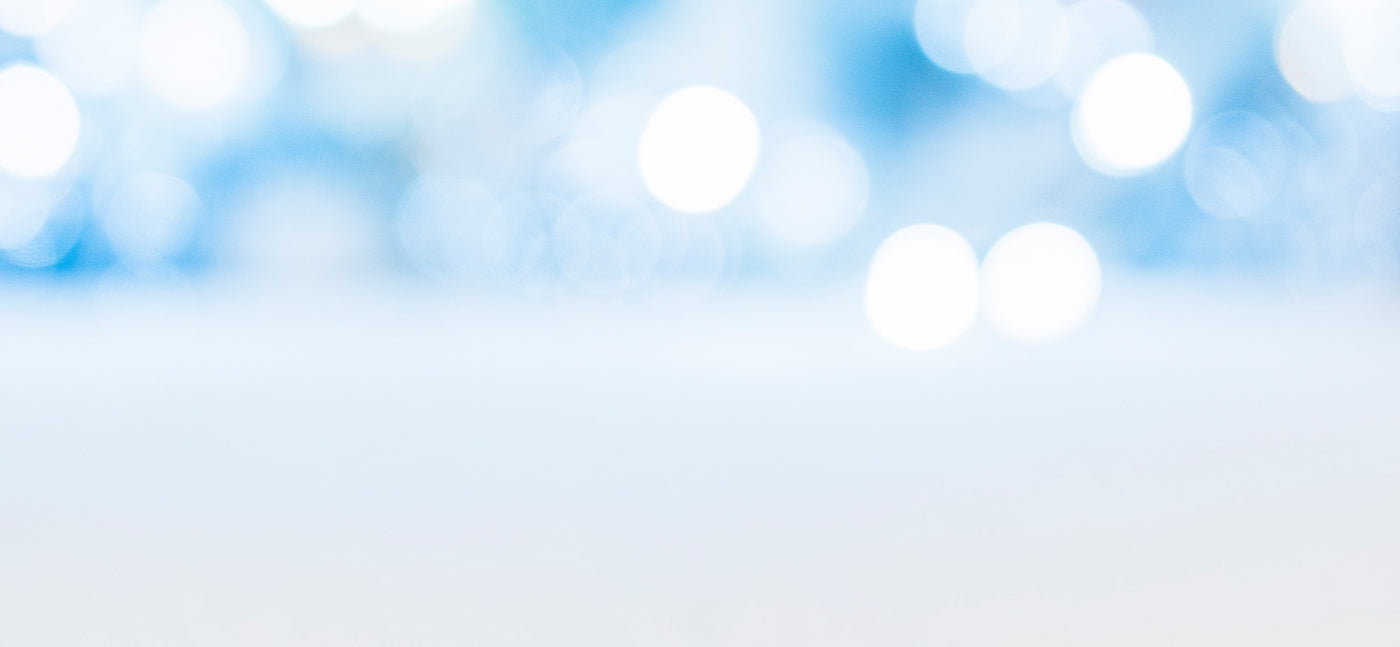 Blurred blue and white lights on a gradient background