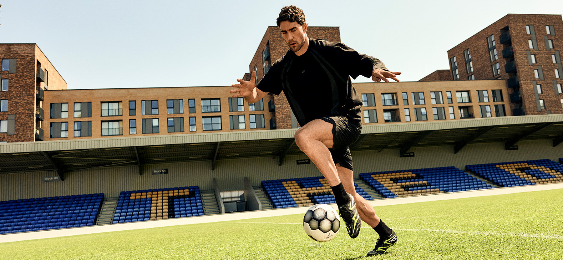 man playing soccer