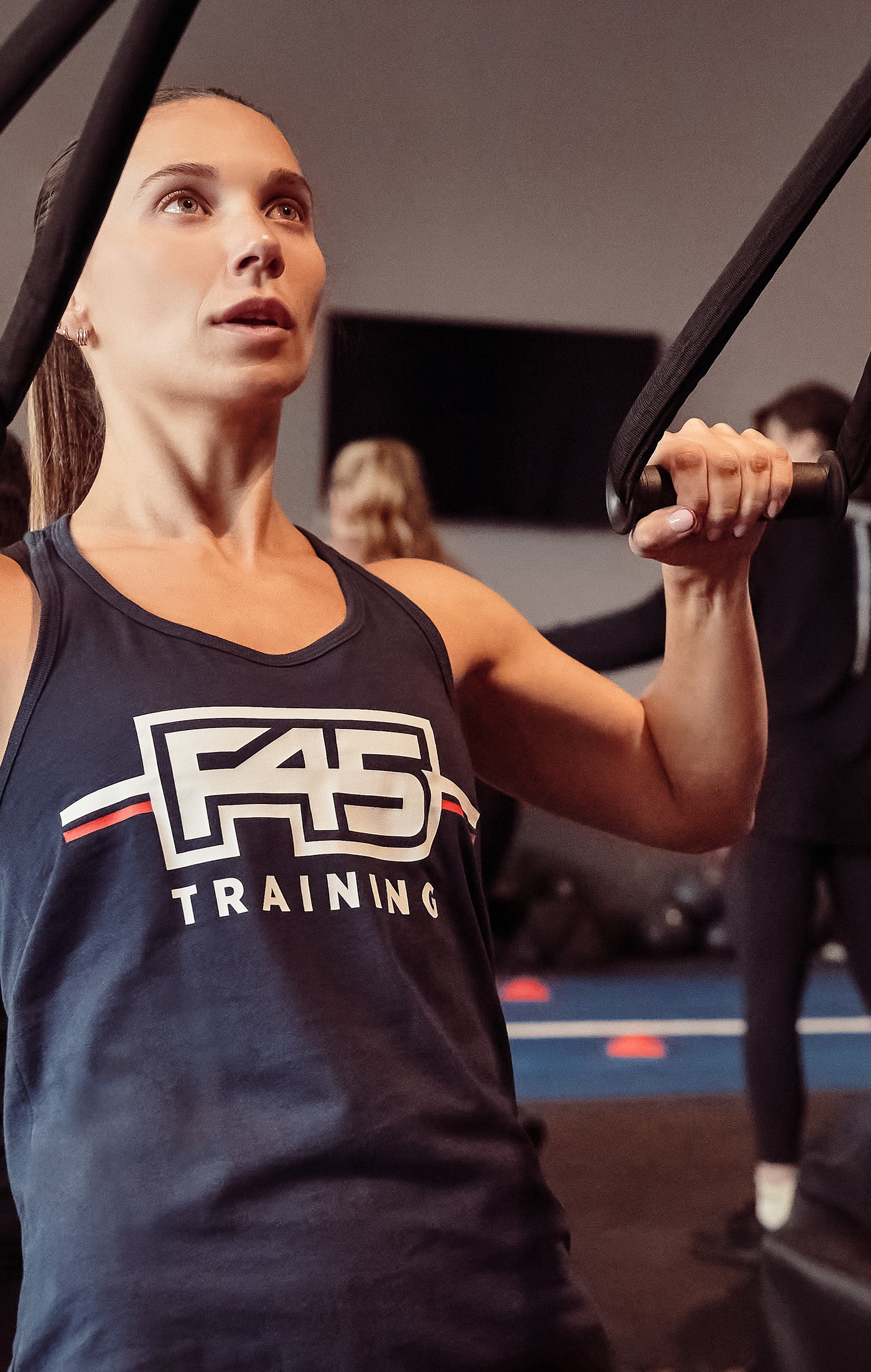 woman working out at a gym