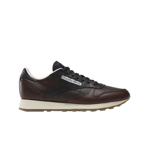 Brown and Black Reebok Classic Leather Shoe