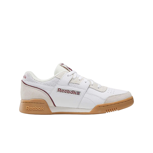 White Reebok Workout Plus Shoe