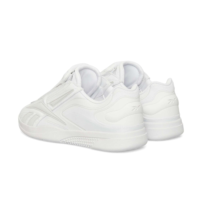A pair of Reebok Hammer Pro Ltd sneakers with a suede upper, layered panels, and durable rubber soles, displayed from the rear on a plain white background.