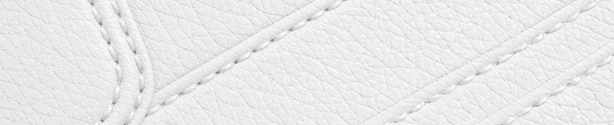 WHITE LEATHER BACKGROUND WITH  white stitching